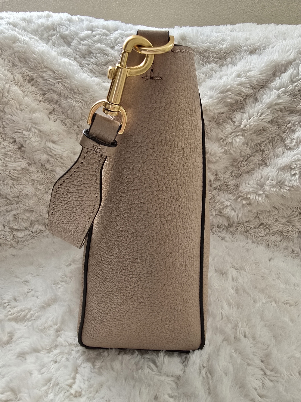 Tory Burch Taupe Leather Crossbody Bag - Picture 4 of 11